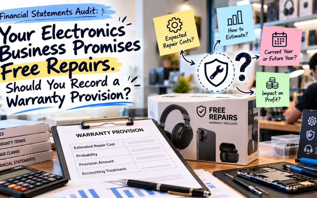Financial Statements Audit: Your Electronics Business Promises Free Repairs. Should You Record a Warranty Provision?